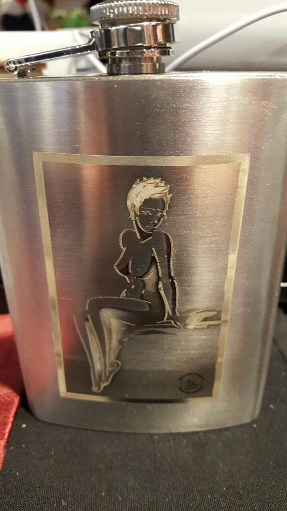 SatinMinions fan flask